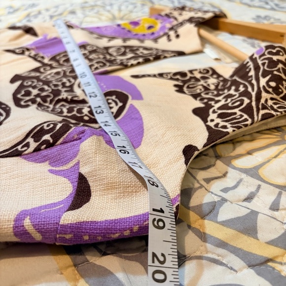 Kate Spade Sleeveless Keiran Cream and Purple Paisley Midi Structured Dress,12 - Picture 8 of 13